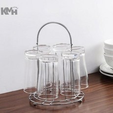 스텐 컵걸이 인테리어 정리 컵꽂이, 실버, 1개, 실버