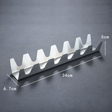 타코튀김기 바스켓 브리또 스텐 트레이 몰드 또띠아 튀김 바구니, 6칸 물결형 햄버거 스탠드