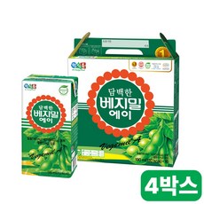베지밀 담백한 에이 부모님 가족 식사대용 간식 안전박스, 담백한 베지밀 A 두유 190ml x 32팩, 64개, 190ml