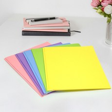 A4 마닐라 파일폴더 문서보관 분류 서류철 종이파일, 1개, 3홀 종이재질 더블 백 혼합 5색