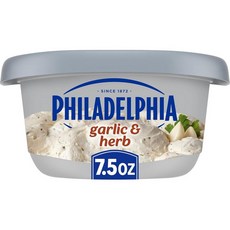 Philadelphia 필라델피아 갈릭+허브 크림치즈 스프레드, 4개, 213g
