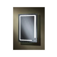 華冠牌 環形 LED燈衛浴鏡 50x70cm 光學觸控感應 電熱除霧 防蝕明鏡 時間顯示 浴室鏡, 232, N/A