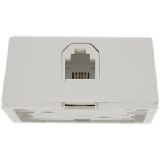 레비톤 타입 625A2 표면 마운트 잭 6P4C 나사 단자 4625A-24W 흰색, 레비톤 4625A24W 타입 625A2 표면 마운트 잭