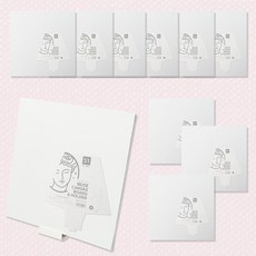 뮤즈 프레임없는 면천 캔버스보드 정사각 S1 사이즈 16x16cm 10개입, 1세트