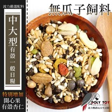 無瓜子飼料 中大型有殼開心果 杏仁 波力鸚鵡玩具, 1個