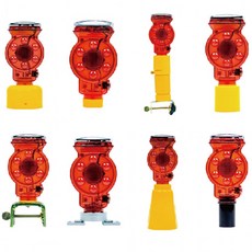 라바콘 태양광 경고등 안전표시 도로공사 야간작업 충전식, 자석용 T310398, 1개