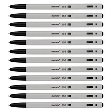 모나미 153 유성볼펜 0.5mm, 흑색, 12개