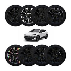 그라피카 필랑트 20인치 휠스티커 휠마스크 홀로그램 카본 반사 휠데칼 튜닝 세트, [단조 카본] - 휠 스티커, 1개