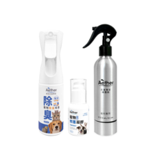 Aether依鈦 寵物細心呵護組 除臭噴霧200ml+保濕修護凝膠20ml 寵物皮膚毛髮保養 舒緩搔癢乾燥, 1個, 寵物250+除臭200+凝膠