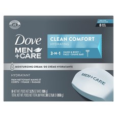 Dove 多芬 男士+呵護 潔淨舒適 保濕 3合1 8入, 1個, 850g