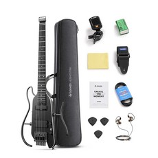 DONNER HUSH-X PRO 靜音電吉他 公司貨保固 旅行吉他, 黑, 1個