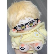 하이큐 츠키시마 케이 20cm 면인형 캐릭터 봉제인형, 1개, 안경만 20cm 무골격 프레임