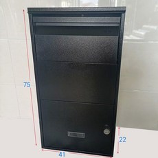 무인 도서 반납함 책 반납기 도서관 철제 야외 캐비닛, 블랙 75x41x22 좌물쇠, 작은 검정색 75x41x22 조합 자물쇠, 5단