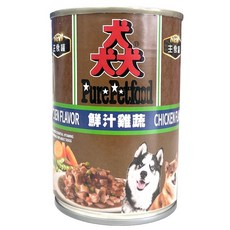 猋狗罐頭385g系列，大狗罐，高蛋白，易消化，提升免疫力，適口性佳, 1個, 鮮汁雞蔬