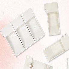 일상발견 물감팬 수채물감굳혀쓰는하프팬용기6본입 빈팬 휴대용물감함에끼워쓰는빈팬세트 고체물감용기