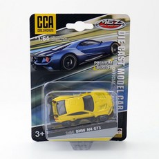 台灣出貨模型 CCA 1/64 雷克薩斯 合金車模 玩具車 汽車模型 收藏 耶誕節禮物 新年禮物, 40寶馬M4 GT3-黃色, 1個