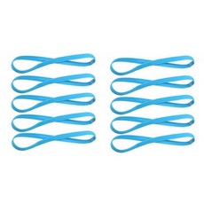 10Pcs 여성용 흡수 밴드 축구 요가 순수 헤어 미끄럼 방지 탄력 고무 얇은 스포츠 남성, 10pcs Blue