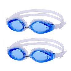 국내생산 아퀴스트 김서림방지 안티포그 수경 성인 아동 어린이 초등 물안경 실내수영장 생존수영용품 TG-1510, 블루크리아, 2개