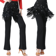 댄스복 바지 라틴 댄스 바지 모던 댄스 스팽글 수술 댄스복 바지 Women's pants