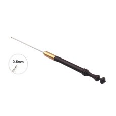 재봉 미싱 자수 바늘 나무 손잡이 비즈 후크 바느질 0.6mm 0.8mm 1.0mm 1.2mm 직송, [04] 0.6mm
