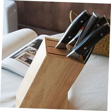 우드 칼블록 정리함 칼꽂이 식도 가위 원목 보관