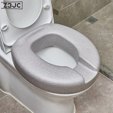 Z3JC EPP馬桶增高墊老人孕婦坐便墊防水坐便器墊子家用可水洗馬桶墊圈, 1個, 灰色EPP馬桶墊【親膚舒適可增高9CM】