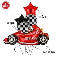 매달려 깃발 흑백 체크 무늬 레이싱 페넌트 배너 Nascar 테마 경주 용 자동차 생일 포뮬러 1 파티 장식 호의