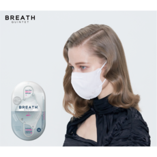 브레스실버 퀸텟 마스크 2매입(1팩), 1개, 블랙