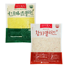 에그포테이토 샐러드 1kg + 참치 샐러드 1kg, 1개, 2kg