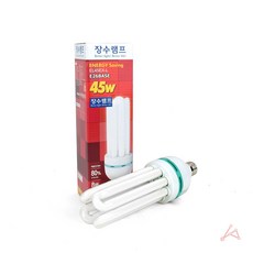 장수램프 고와트 45W-L 전구색 오렌지색 삼파장 형광등 조명, 1개