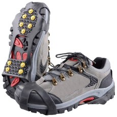 10齒/5齒冰爪防滑防摔鞋套, 5爪 硅膠款-M