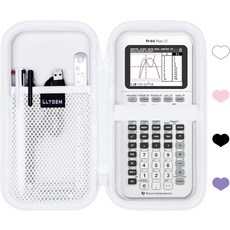 하드 케이스 텍사스 인스트루먼트 TI84 플러스 CETI84 플러스TINspire CX II CASTINspire IITI83 플러스TI85 TI86 TI30xs TI36X 프, White