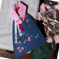 나비 한복카드 고급 외국인선물 스승의날