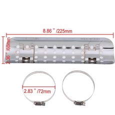 호환 범용 오토바이 배기 열 차폐 커버 모토 화상 방지 보호대 가드 파이프 액세서리 할리 혼다 야마하용