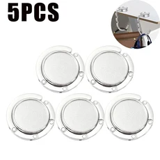 세련된 라운드 가방 후크 테이블용 접이식 지갑 걸이 핸드백 내구성이 뛰어난 휴대용 디자인으로 가방을 깨끗하게 정리합니다. 219494, 5PCS