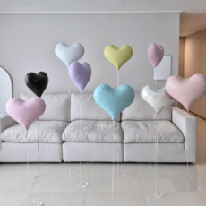 헬륨 완제품 발송 하트헬륨풍선 헬륨 넣어 택배 발송 회사로고풍선 기업로도풍선 단체풍선 제리하트 체공 길어 강추 IBREX 정품, X문구없음X, 쉘펭크