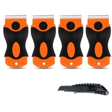 핸디 스크레퍼 + 커터칼 세트 미니 스크래퍼, 1세트