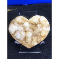 沁楹水晶 愛心全拋鍾乳石水晶花 居家裝飾 擺飾品