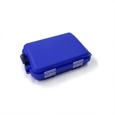 黑皮釣具 口袋盒 磯釣路亞魚鉤鉛墜零件盒, 1個, 藍色(不防水)