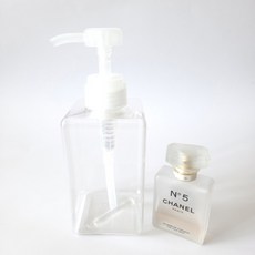 사각 펌핑용기 디스펜서 투명 450ml, 상세페이지 참조, 상세페이지 참조