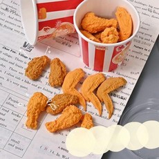 모형 옛날 통닭 가짜 디피 손펌프 튀김 인테리어 닭다리 매장 로스트치킨 진열용, 8930 치킨 지우개 1통  지우개 9개씩