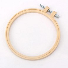 크로스 프레임 원형 고정 링 대나무 소재 의류 수선 도구 소녀들 홈 패브릭 아트 키트, 1개, 17. 모조 대나무 플라스틱 모델 [내경 28cm]