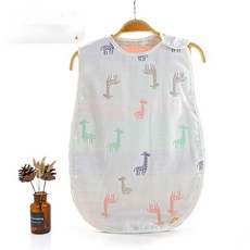 六層紗防踢被 透氣吸汗四層泡泡紗睡袋 背心式嬰兒睡袋 寶寶睡袋 背心式防踢被