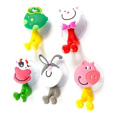 귀요미 흡착 칫솔걸이, 랜덤 발송, 1세트