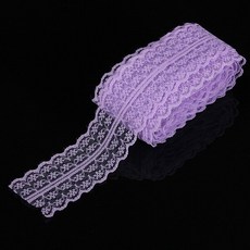 10 yard/lot 45mm 레이스 리본 레이스 트림 패브릭 소박한 웨딩 장식 손수 수 놓은 봉제 의류 드레스 diy 재료, 라벤더, 1개