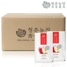 청춘농장 신선한 사과즙 4박스 총 120포, 100ml