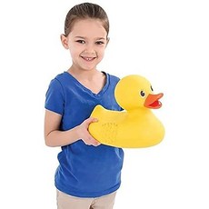 드레이델 컴퍼니 점보 러버 덕키 10.5인치 클래식 대형 덕으로 재미있는 목욕을 즐길 수 있습니다 싱글, Single