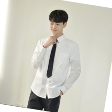 교복와이셔츠 교복몰 남성 화이트 셔츠 (파랑체크) 교복