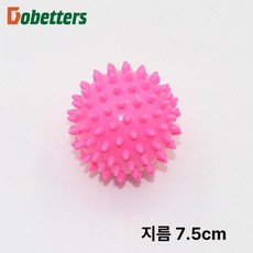 어깨 휴대용 가정 헬스 마사지볼 근육 허리 가시 이완, 1개, 로즈레드 7.5cm 스파이크볼