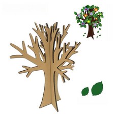 종이나무 학교 축제 무대 골판지 입체 대형 트리 키트 골판지나무 DIY, 40cm 나무 (녹색 잎)